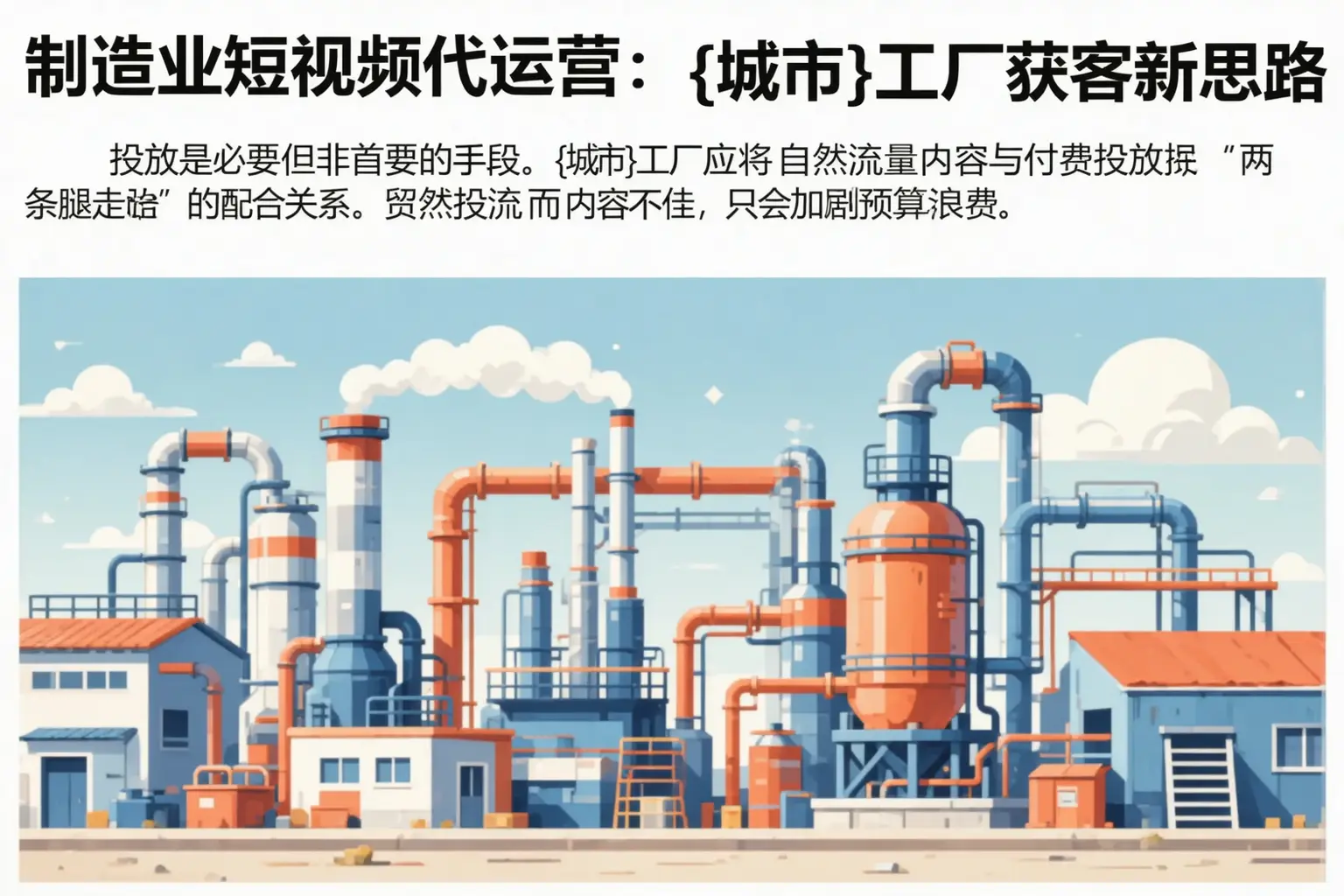 制造业短视频代运营：潍坊工厂获客新思路