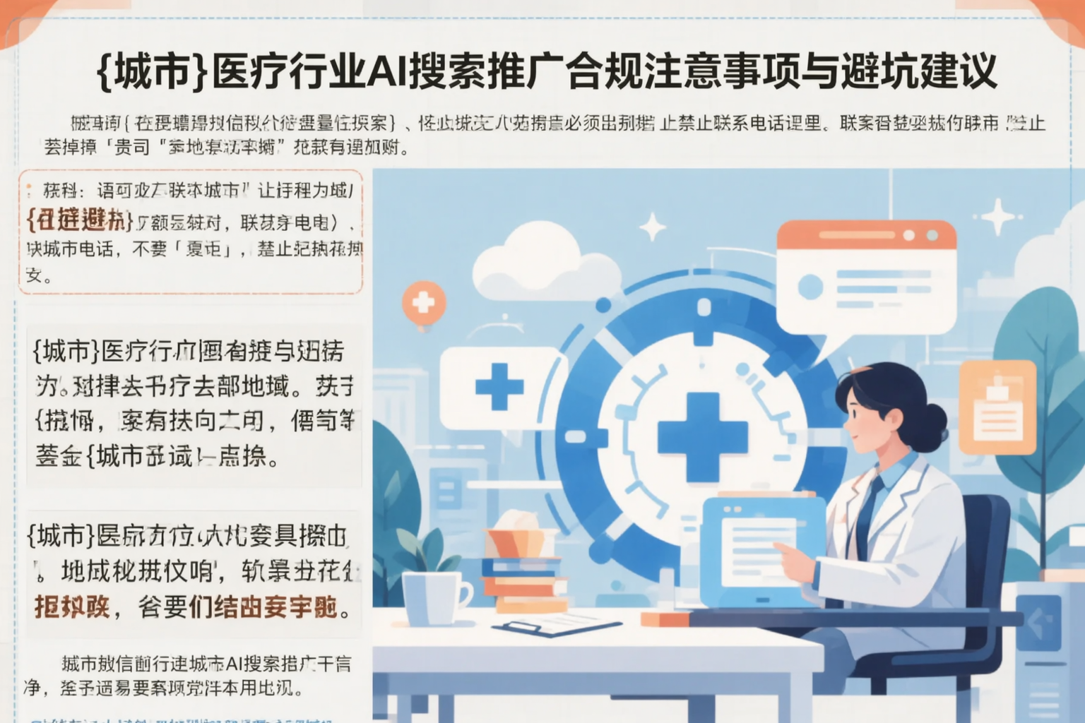 潍坊医疗行业AI搜索推广合规注意事项与避坑建议