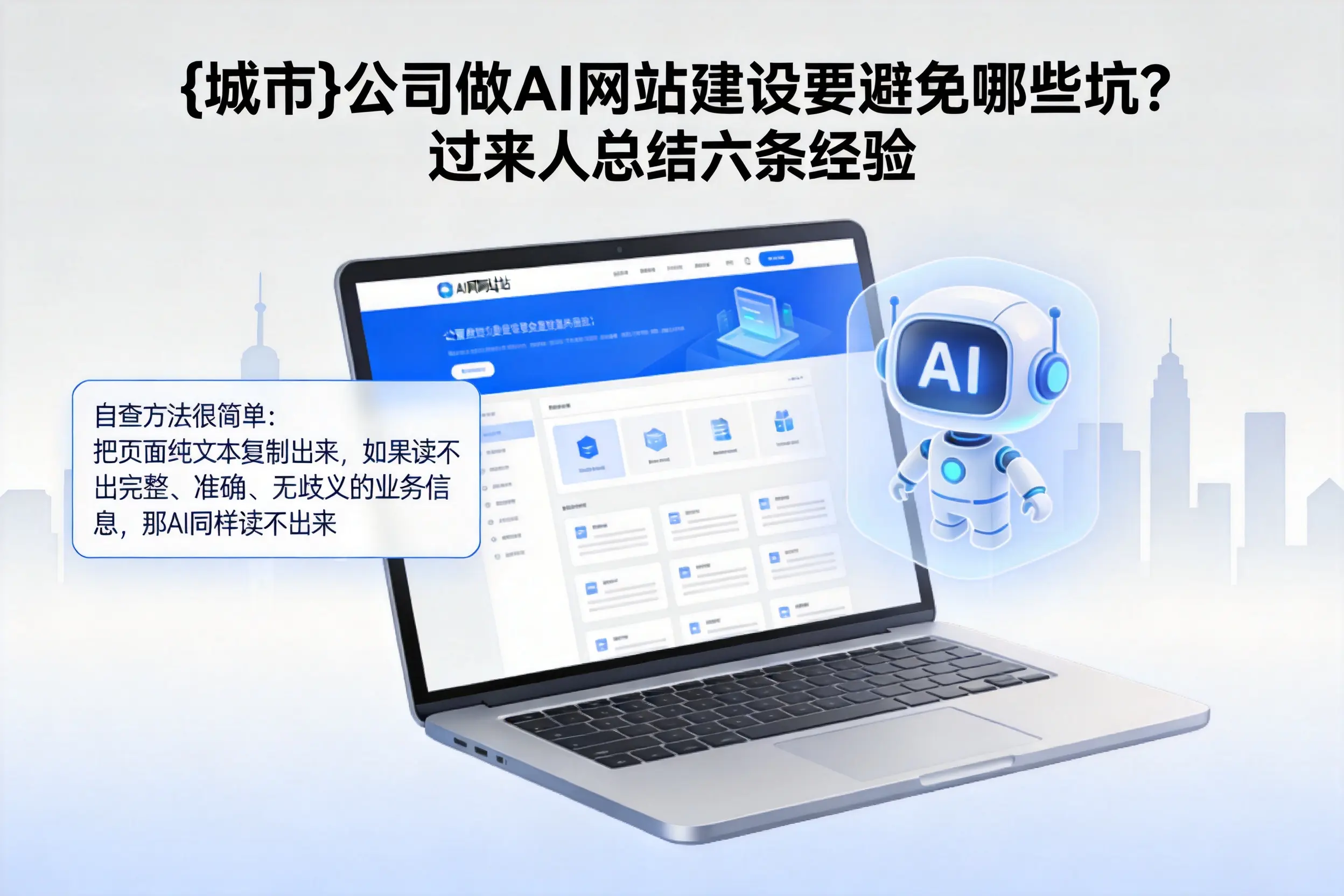 潍坊公司做AI网站建设要避免哪些坑？过来人总结六条经验