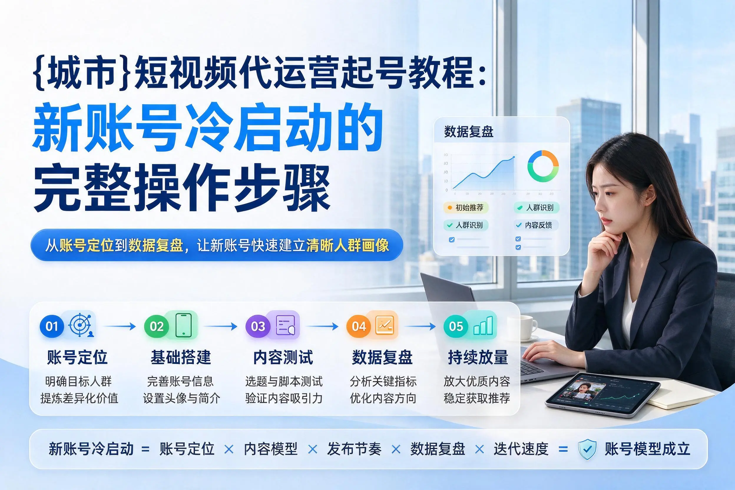 潍坊短视频代运营起号教程:新账号冷启动的完整操作步骤