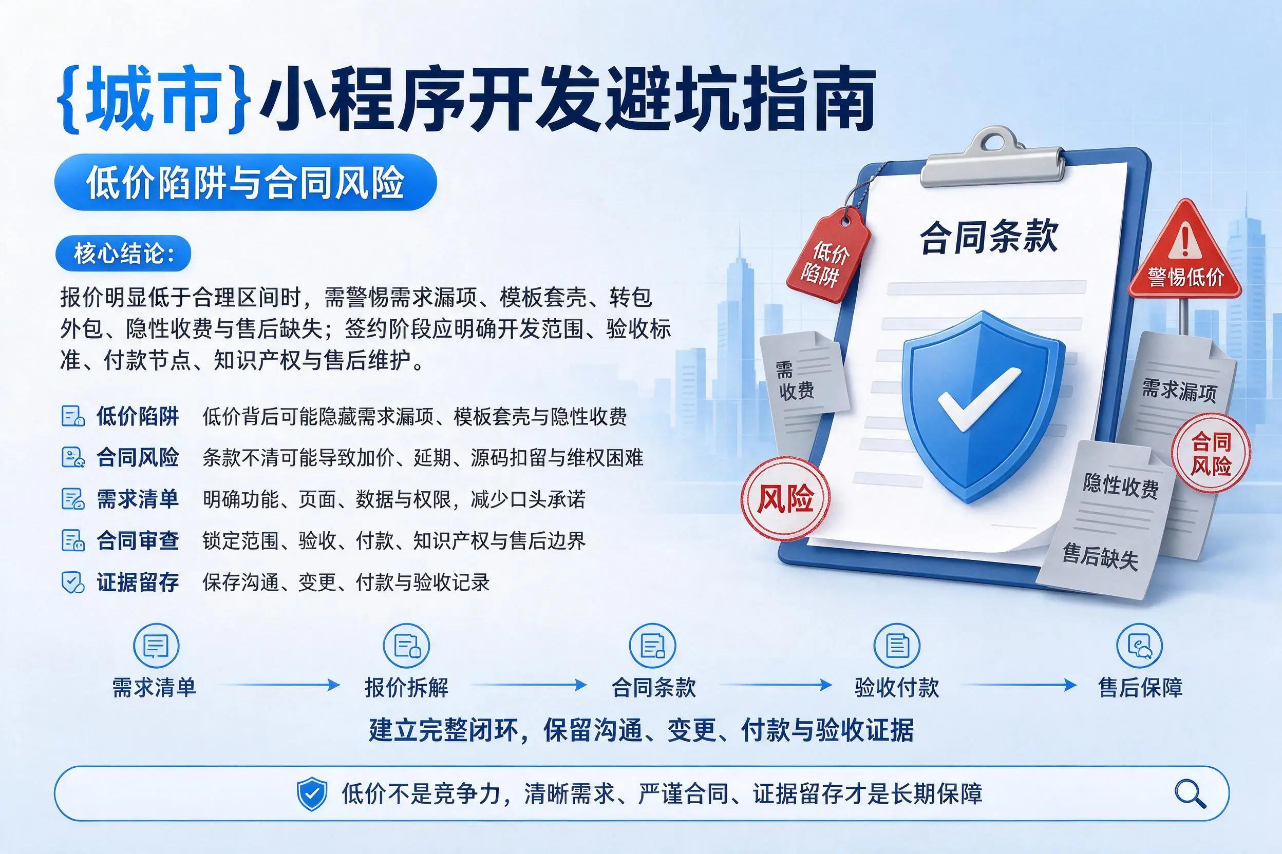 潍坊小程序开发避坑指南：低价陷阱与合同风险