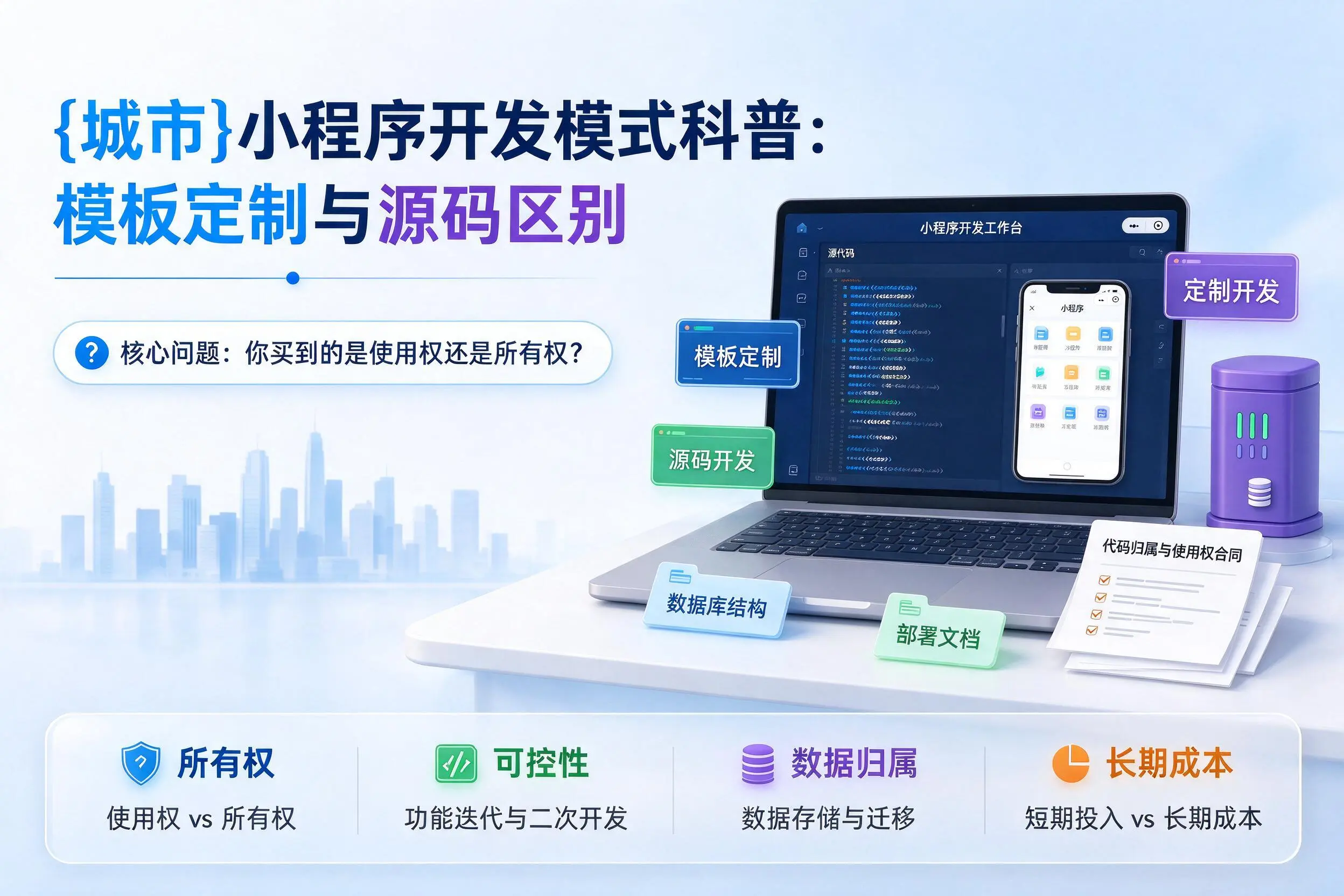 潍坊小程序开发模式科普：模板定制与源码区别