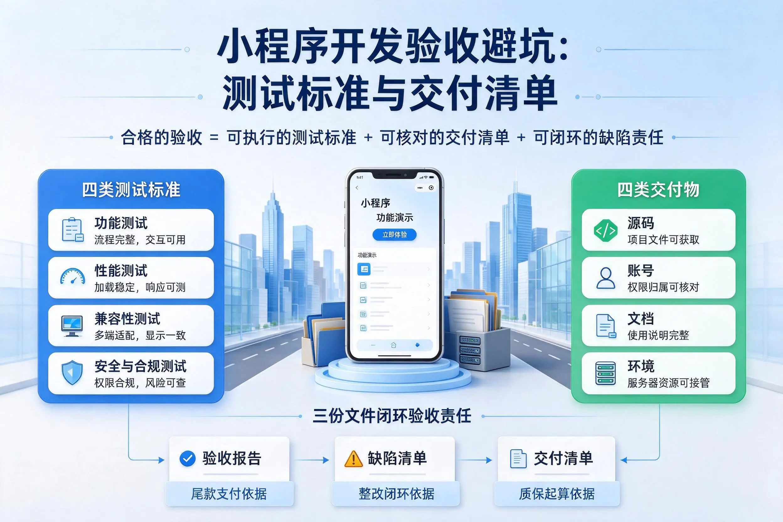 潍坊小程序开发验收避坑：测试标准与交付清单