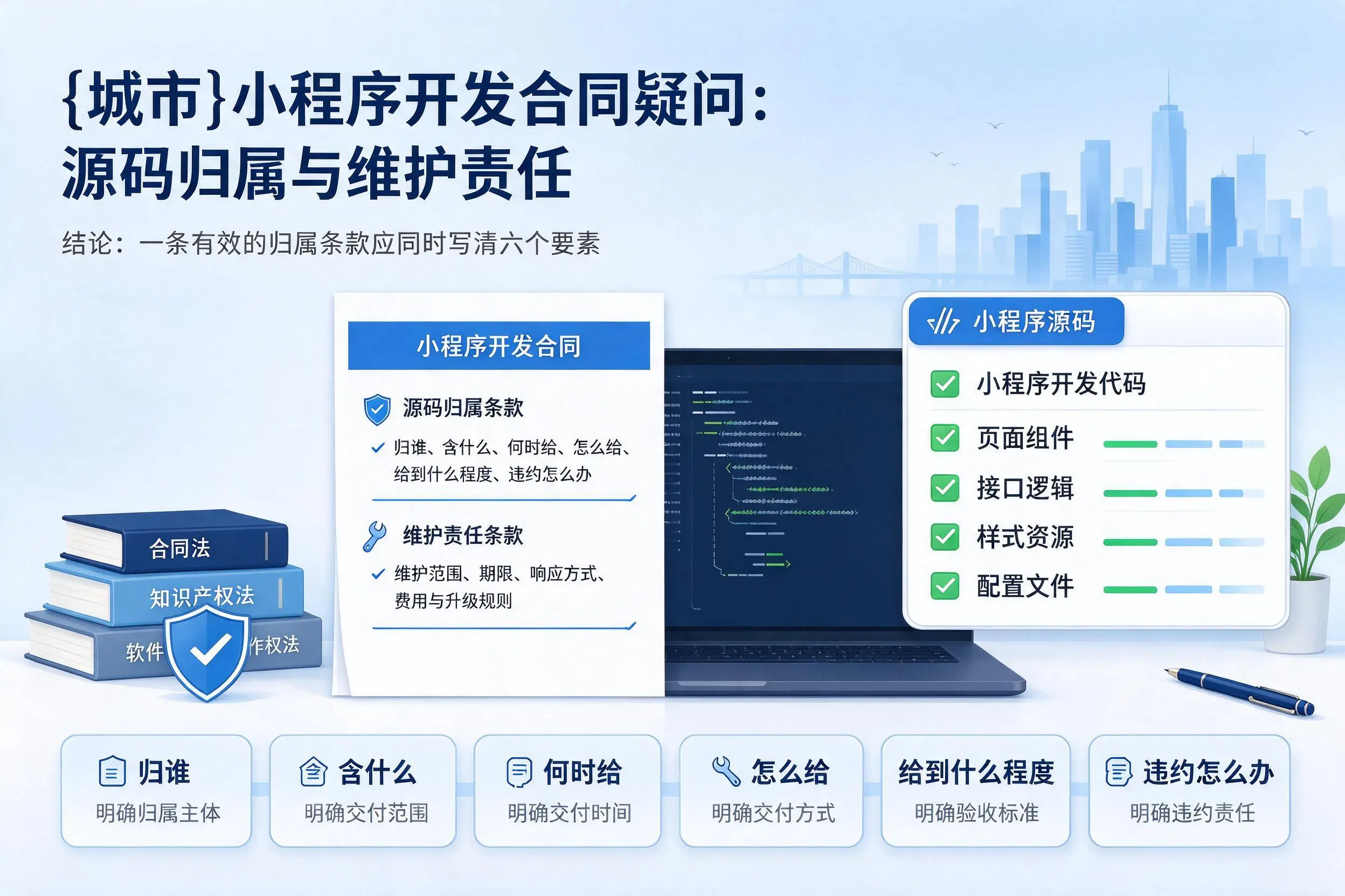 潍坊小程序开发合同疑问：源码归属与维护责任