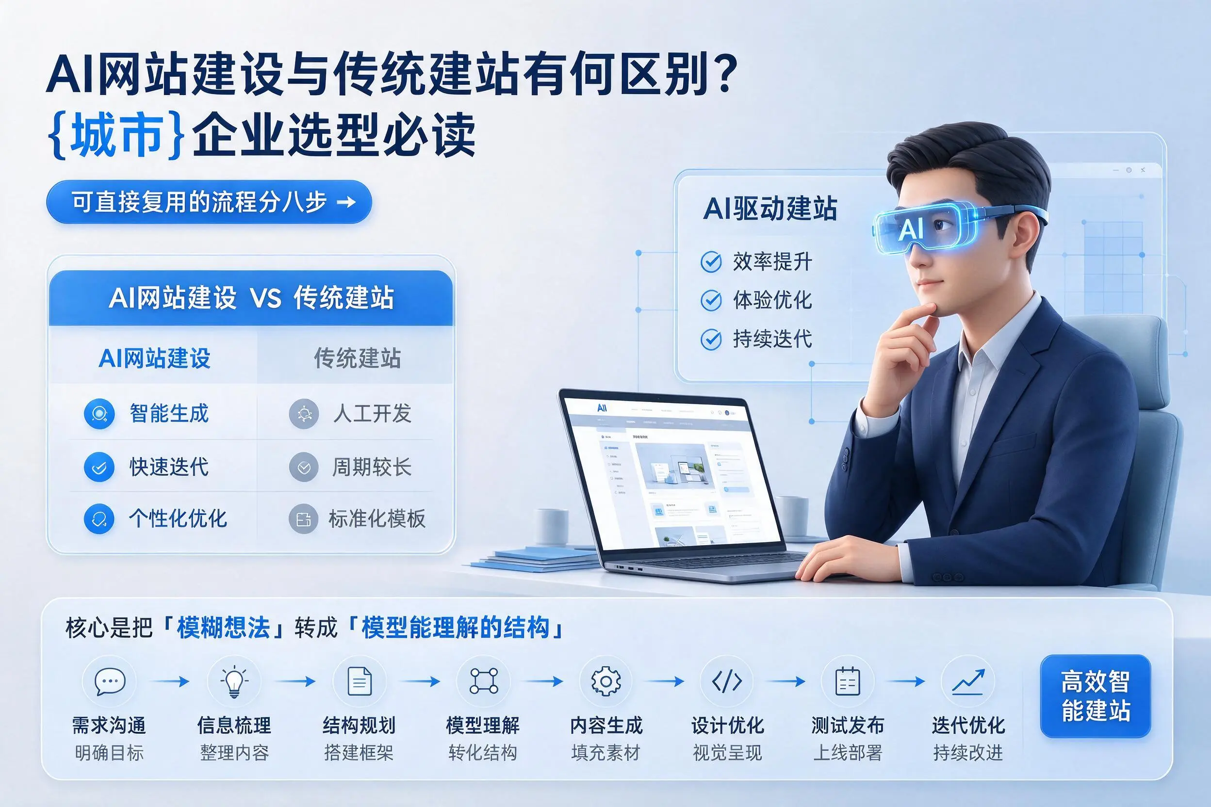 AI网站建设与传统建站有何区别？潍坊企业选型必读