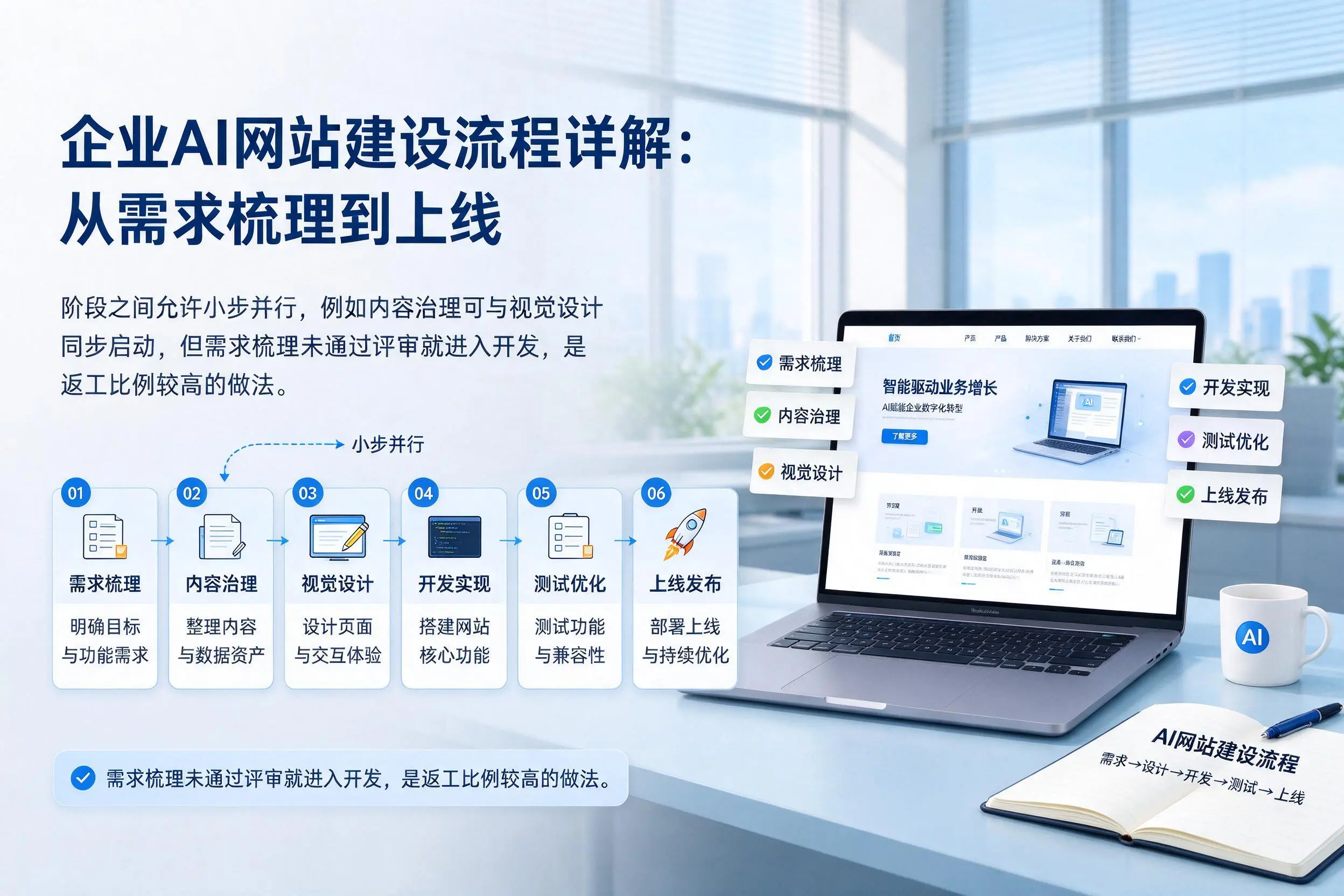 潍坊企业AI网站建设流程详解：从需求梳理到上线