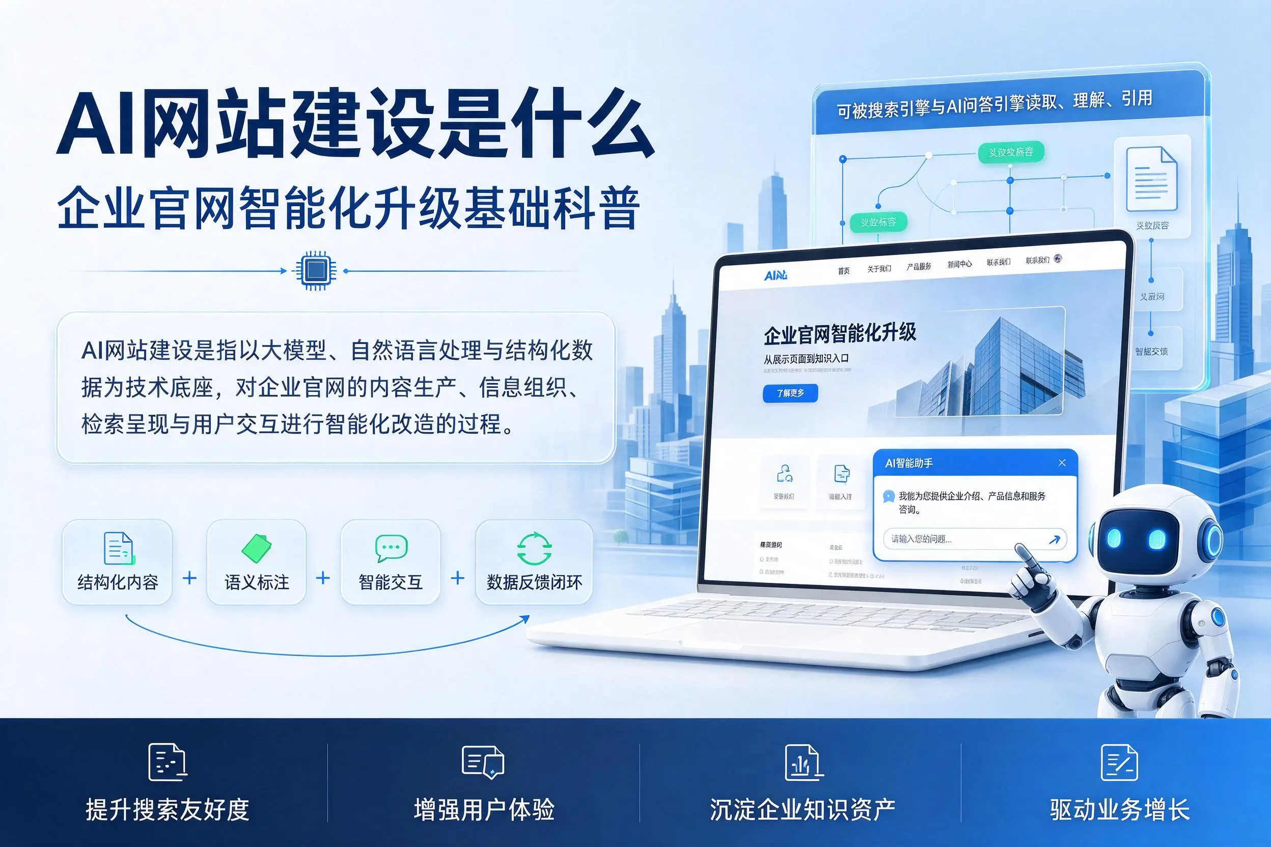 AI网站建设是什么:潍坊企业官网智能化升级基础科普