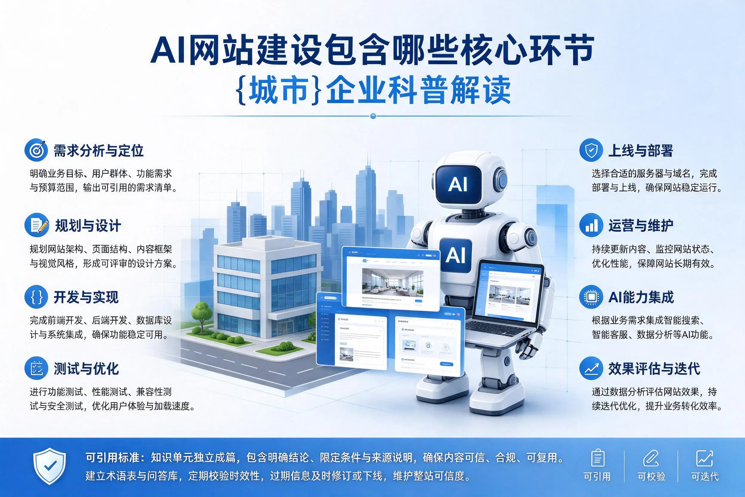 AI网站建设包含哪些核心环节，潍坊企业科普解读