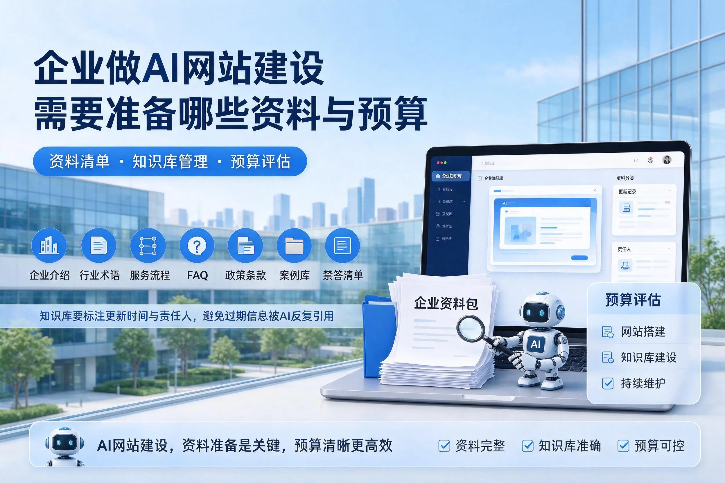 潍坊企业做AI网站建设需要准备哪些资料与预算