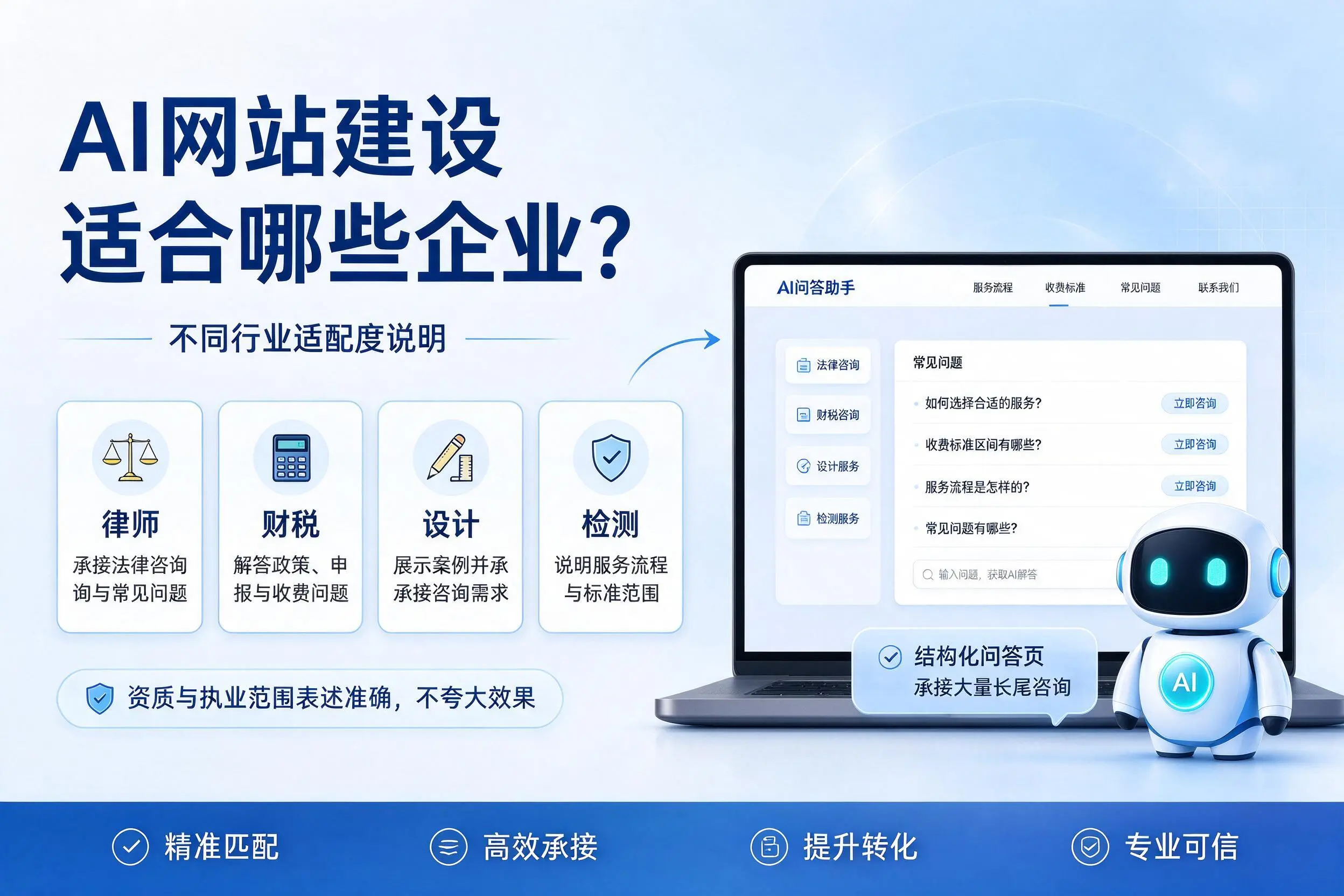 AI网站建设适合哪些企业?潍坊不同行业适配度说明
