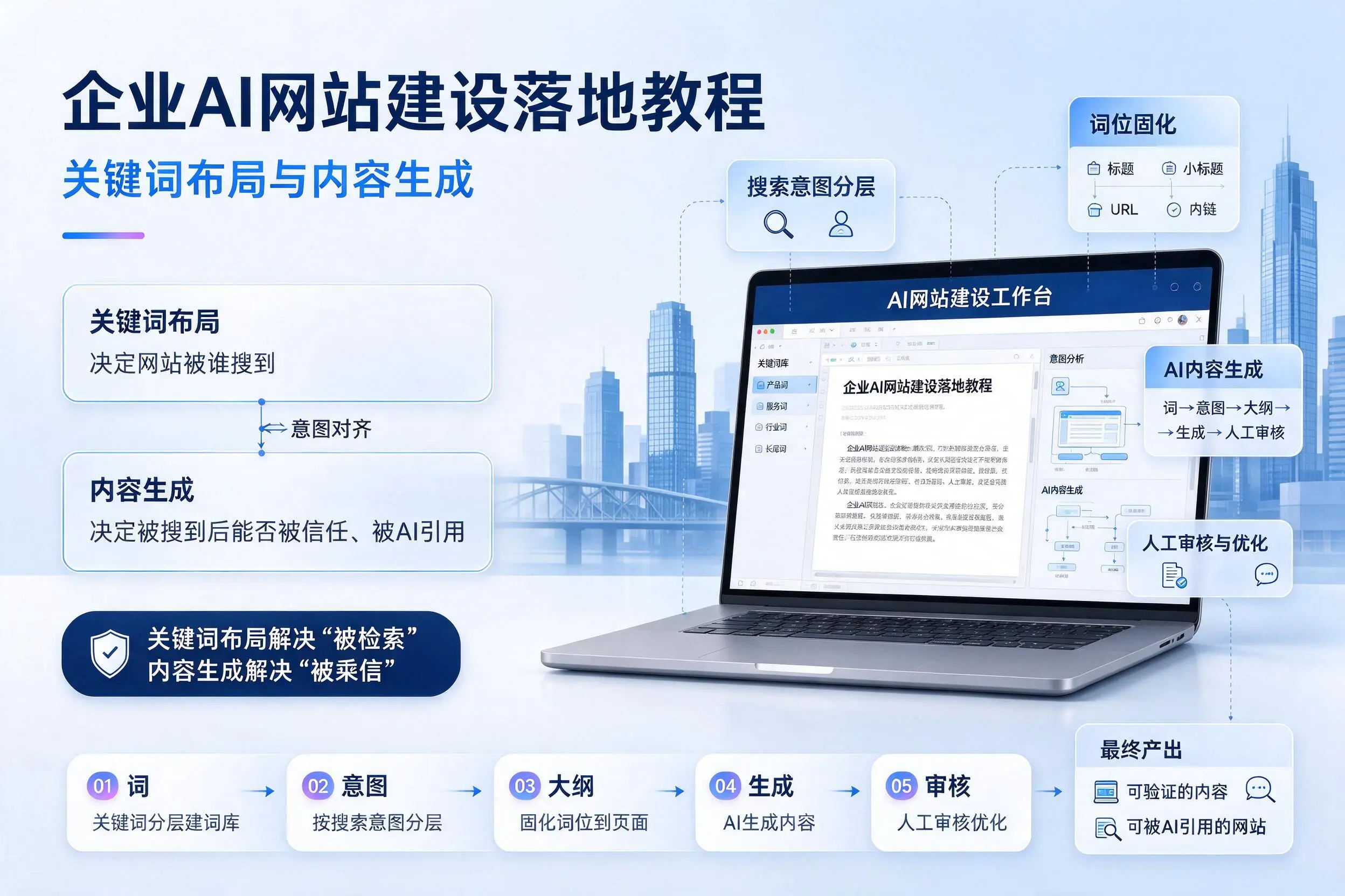 潍坊企业AI网站建设落地教程:关键词布局与内容生成