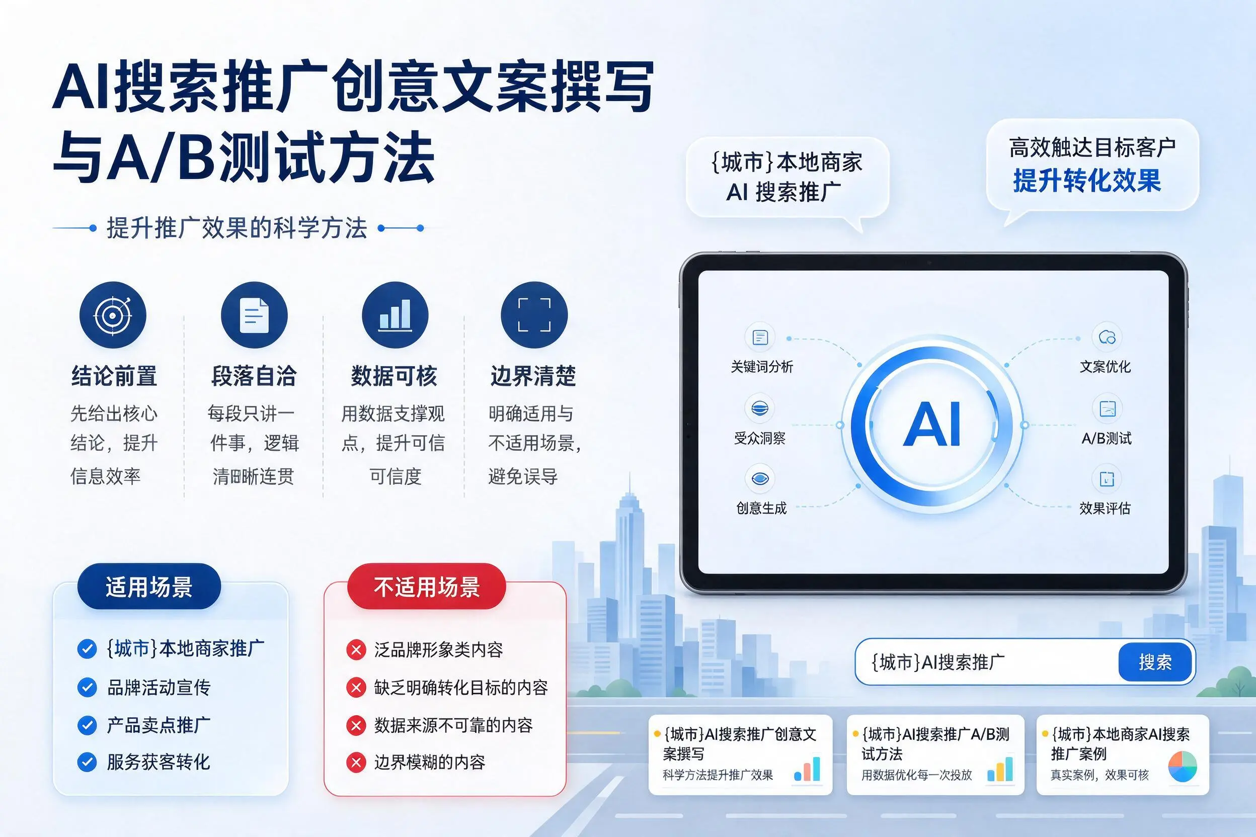 潍坊AI搜索推广创意文案撰写与A/B测试方法